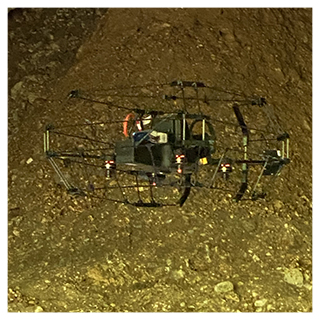 Photo - Notre drone en milieu confiné